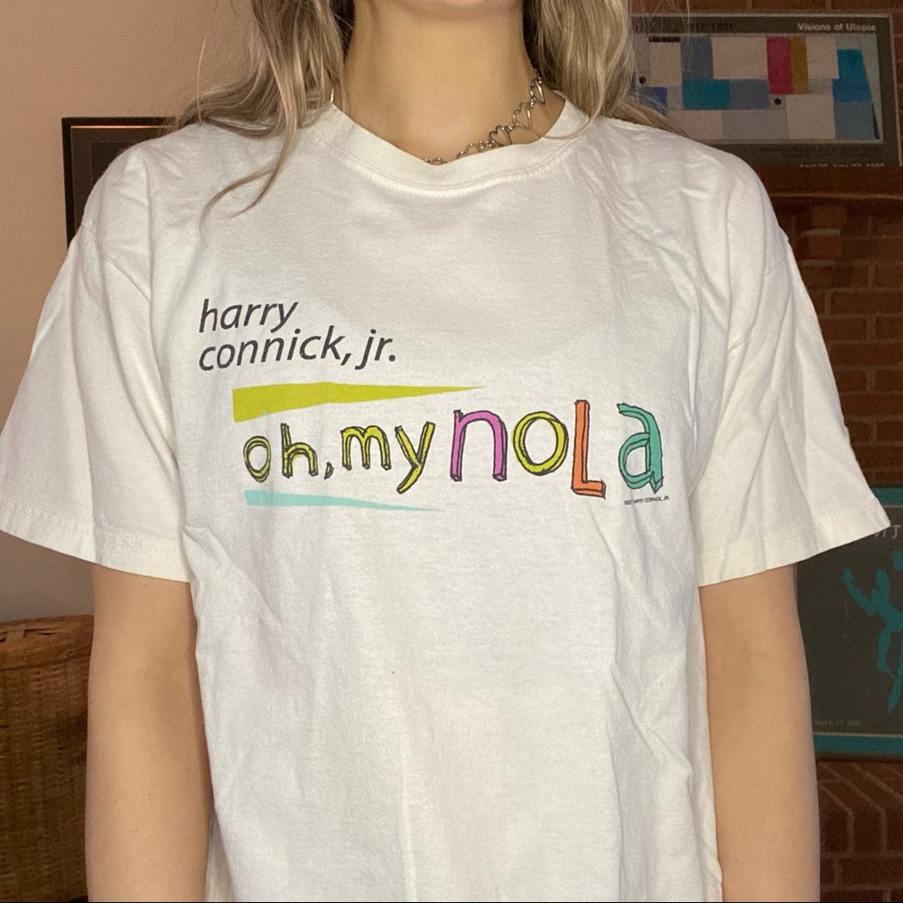 Y2K Harry Connick Jr Oh My NOLA Album Big Band Music Tee New Orleans Uni…